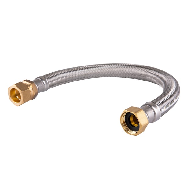 Hausen 18-Inch Stainless Steel Water Heater Connector 3/4'' FIP X 7/8"C , Water heater supply line HA-WC-101 - main